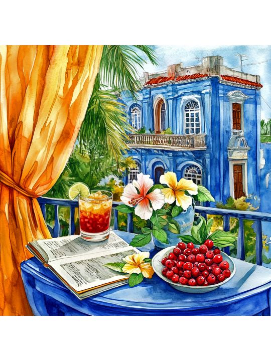 Алмазная мозаика без подрамника «Натюрморт» 40x40 см