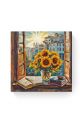 Алмазная мозаика на подрамнике «Подсолнухи» 30x30 см