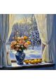Алмазная мозаика без подрамника «Букет роз» 50x50 см