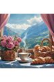 Алмазная мозаика без подрамника «Аромат гор» 30x30 см