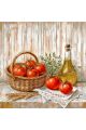 Алмазная мозаика без подрамника «Помидорки» 30x30 см