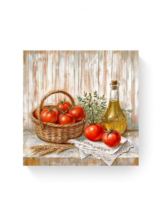 Алмазная мозаика на подрамнике «Помидорки» 30x30 см