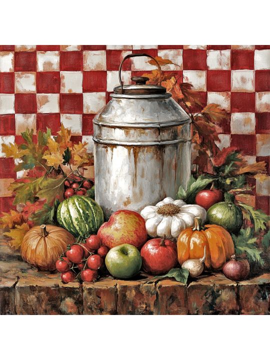 Алмазная мозаика без подрамника «Натюрморт» 30x30 см