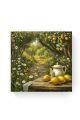 Алмазная мозаика на подрамнике «Лимонная аллея» 30x30 см