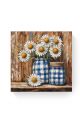 Алмазная мозаика на подрамнике «Ромашки» 30x30 см