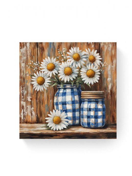 Алмазная мозаика на подрамнике «Ромашки» 40x40 см