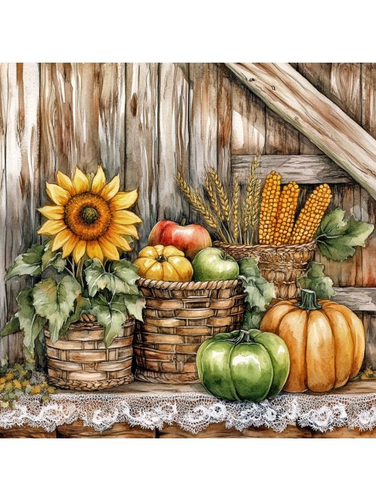 Алмазная мозаика без подрамника «Натюрморт» 40x40 см