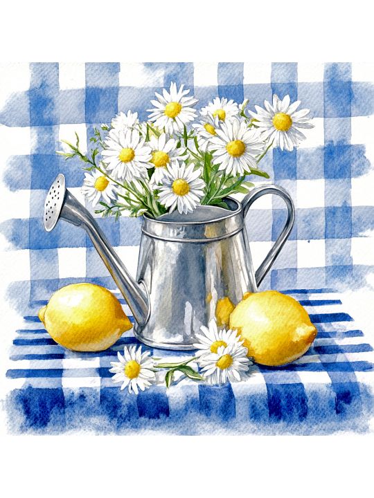 Алмазная мозаика без подрамника «Ромашки» 40x40 см