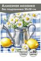 Алмазная мозаика без подрамника «Ромашки» 30x30 см