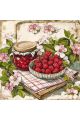 Алмазная мозаика без подрамника «Малиновый рай» 30x30 см