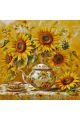 Алмазная мозаика на подрамнике «Подсолнухи» 50x50 см