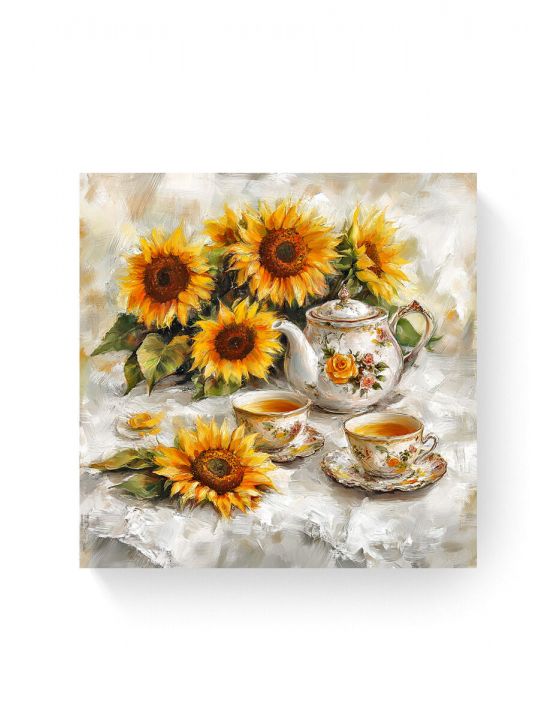 Алмазная мозаика на подрамнике «Подсолнухи» 40x40 см