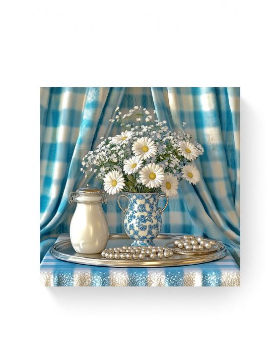 Алмазная мозаика на подрамнике «Ромашки» 40x40 см