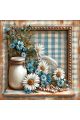 Алмазная мозаика без подрамника «Ромашки» 30x30 см