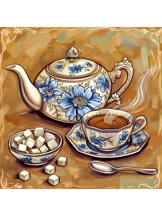 Алмазная мозаика без подрамника «Церемония» 30x30 см