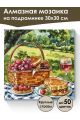 Алмазная мозаика на подрамнике «Пикник» 30x30 см
