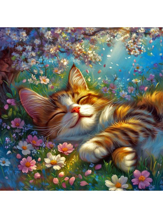Алмазная мозаика без подрамника «Милый сон» 30x30 см