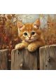 Алмазная мозаика без подрамника «Гляделки» 30x30 см