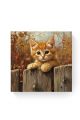 Алмазная мозаика на подрамнике «Гляделки» 30x30 см