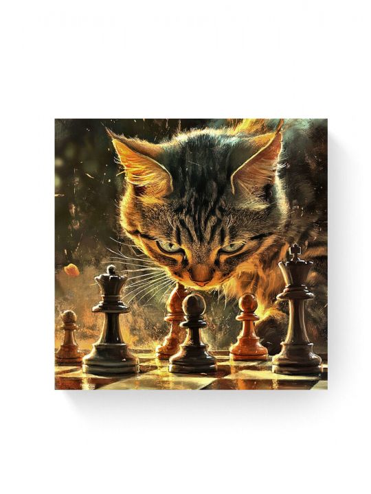 Алмазная мозаика на подрамнике «Шах и мат» 30x30 см