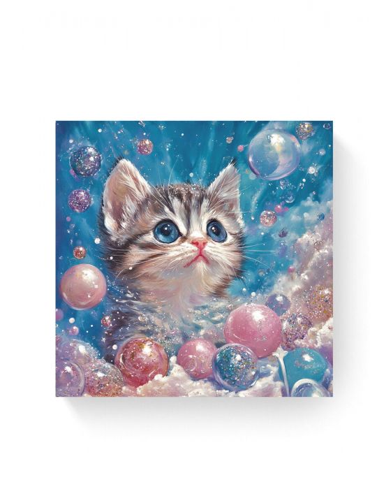 Алмазная мозаика на подрамнике «Мыльный мир» 50x50 см