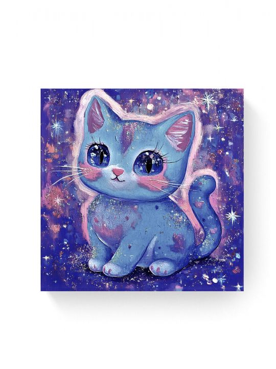 Алмазная мозаика на подрамнике «Милый котик» 30x30 см