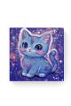 Алмазная мозаика на подрамнике «Милый котик» 30x30 см