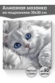 Алмазная мозаика на подрамнике «Дымный кот» 30x30 см