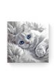 Алмазная мозаика на подрамнике «Дымный кот» 40x40 см