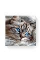 Алмазная мозаика на подрамнике «Дымный кот» 50x50 см