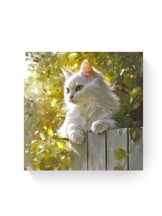 Алмазная мозаика на подрамнике «Пушистик» 40x40 см