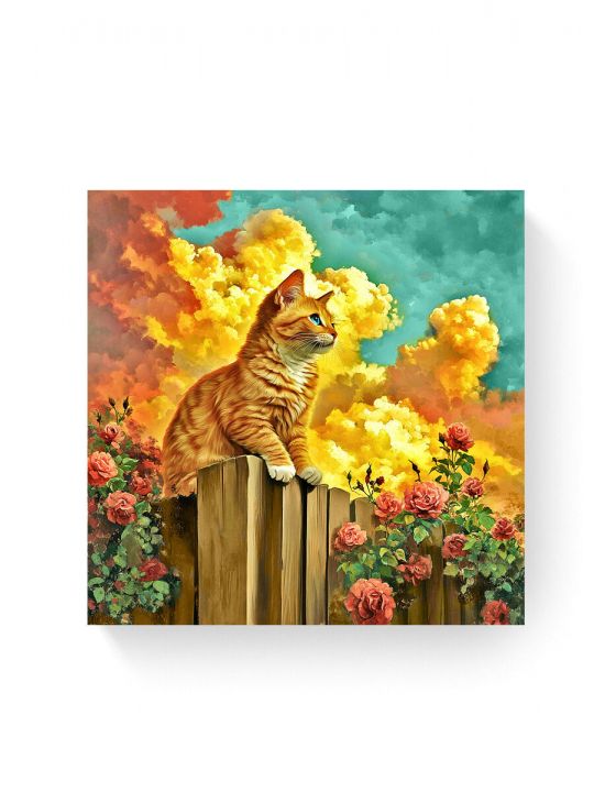 Алмазная мозаика на подрамнике «Закат» 30x30 см