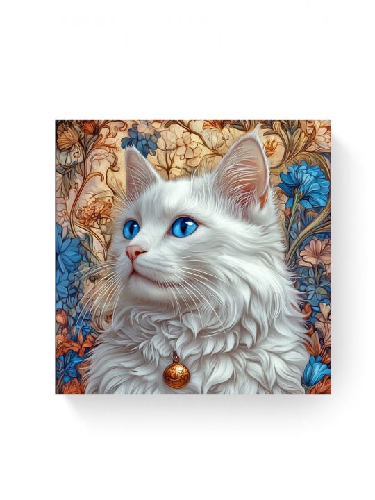 Алмазная мозаика на подрамнике «Мисс кошечка» 40x40 см