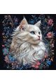 Алмазная мозаика на подрамнике «Мисс кошечка» 30x30 см