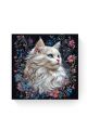 Алмазная мозаика на подрамнике «Мисс кошечка» 30x30 см