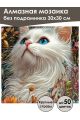 Алмазная мозаика без подрамника «Мисс кошечка» 30x30 см