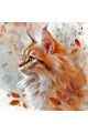 Алмазная мозаика без подрамника «Мисс кошечка» 70x70 см