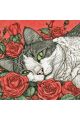 Алмазная мозаика без подрамника «В цветах» 30x30 см