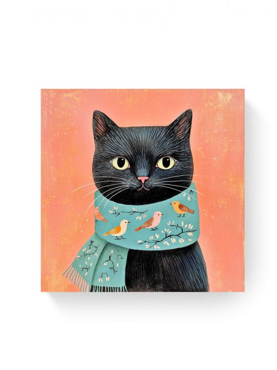 Алмазная мозаика на подрамнике «Котик» 40x40 см