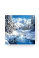 Алмазная мозаика на подрамнике «Горная река» 40x40 см
