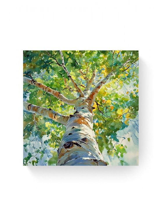 Алмазная мозаика на подрамнике «Берёзки» 40x40 см