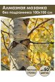 Алмазная мозаика без подрамника «Берёзки» 100x100 см