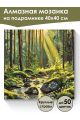 Алмазная мозаика на подрамнике «Лесная река» 40x40 см