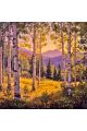 Алмазная мозаика на подрамнике «Закат» 40x40 см