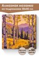 Алмазная мозаика на подрамнике «Закат» 50x50 см