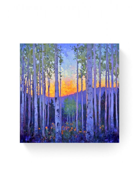 Алмазная мозаика на подрамнике «Закат» 40x40 см