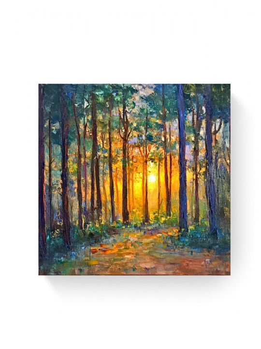 Алмазная мозаика на подрамнике «Рассвет» 50x50 см