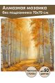 Алмазная мозаика без подрамника «Аллея света» 70x70 см