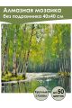 Алмазная мозаика без подрамника «Летний лес» 40x40 см