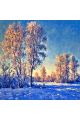 Алмазная мозаика без подрамника «Злой мороз» 40x40 см